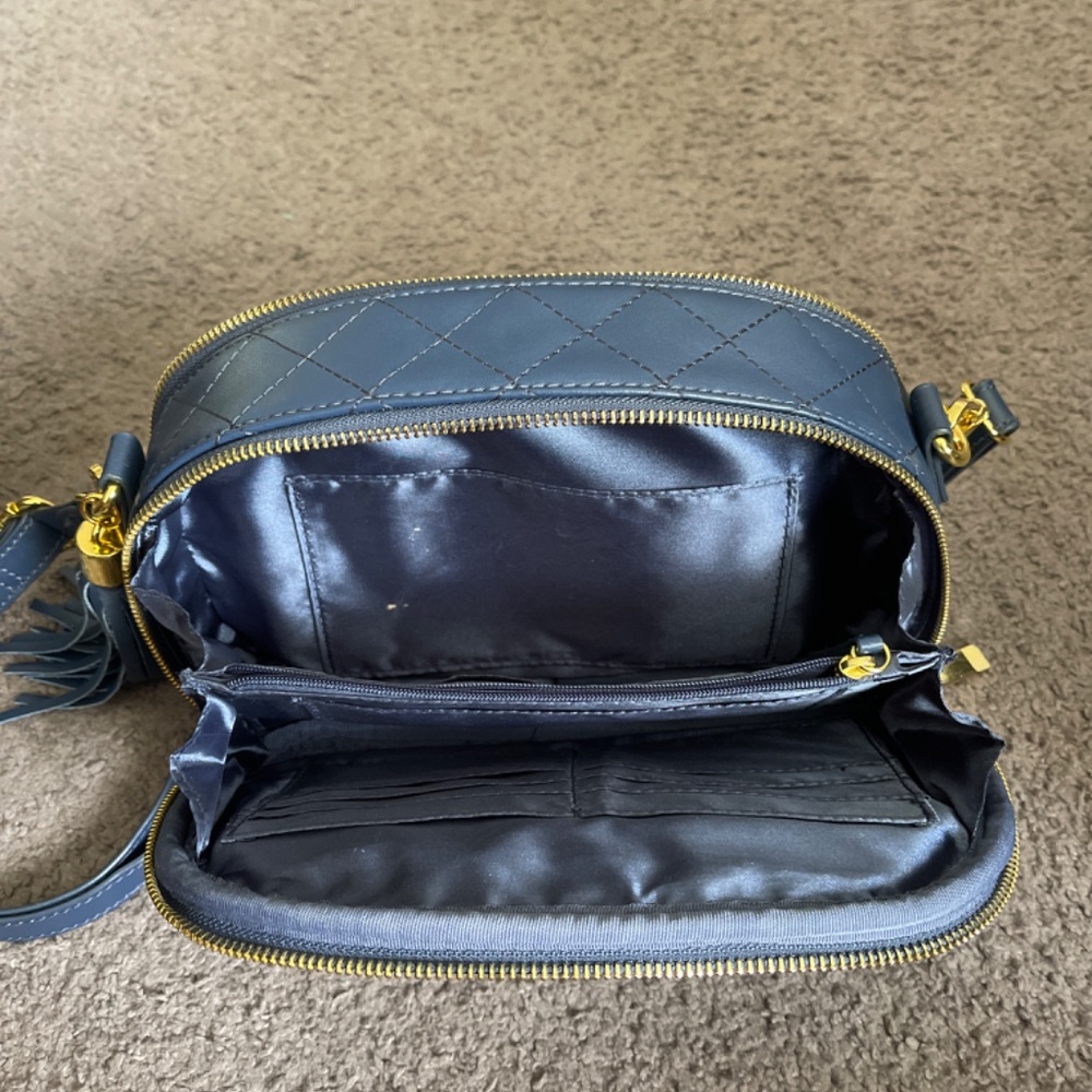 Blue Joy & Iman Shoulder Bag Crossbody Purse - Picture 4 of 4